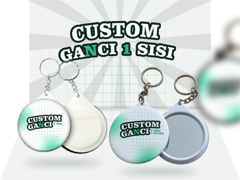 Custom ganci 1 sisi/cerminfoto Design By Songer creative